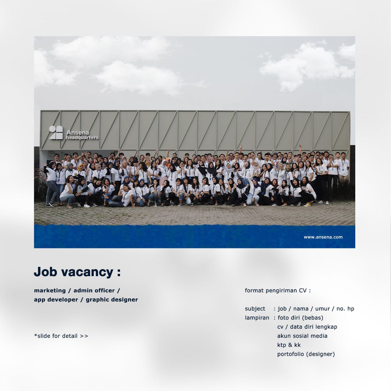 Lowongn Kerja PT Asena Grup Asia (Ansena Play) - Goletskerja.com