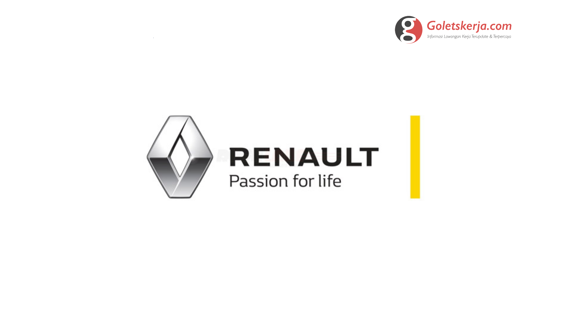 Lowongan Kerja PT Maxindo Mobil Indonesia (Renault)