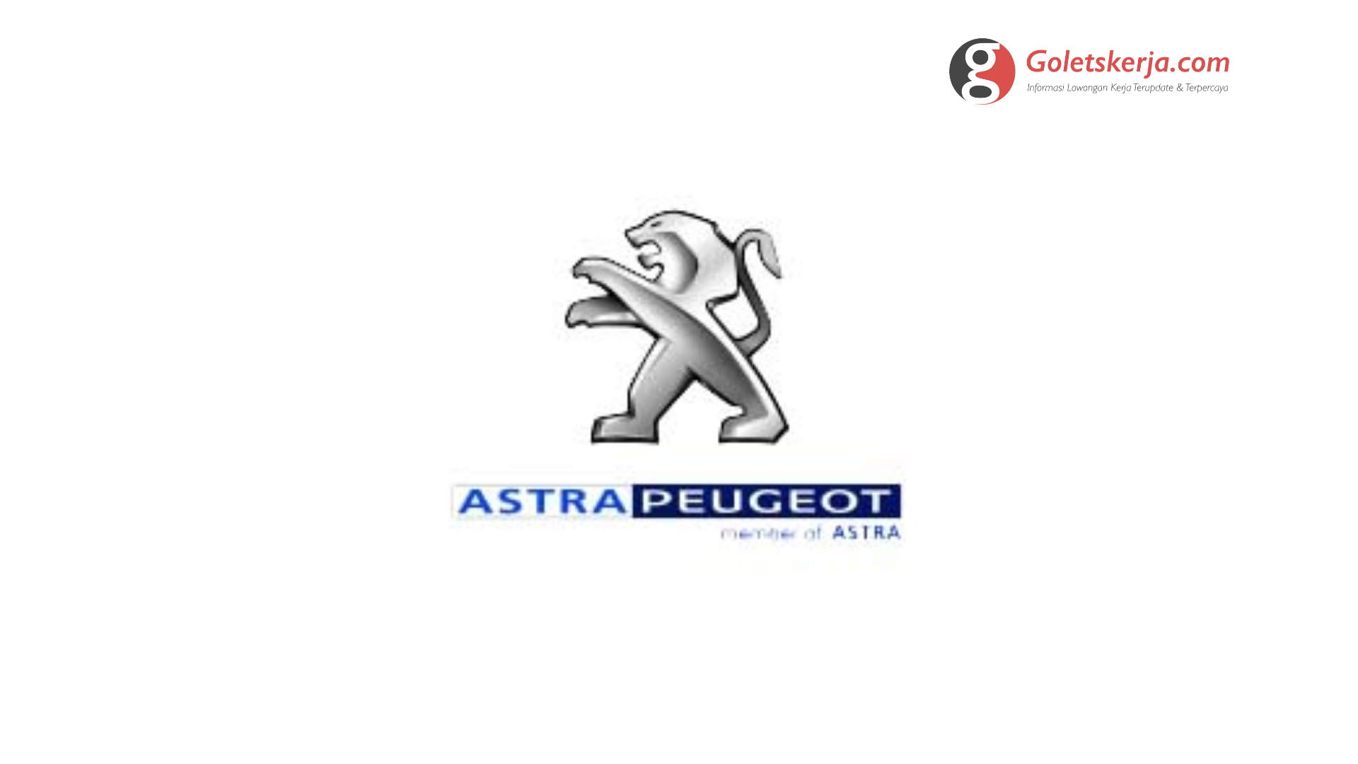 Lowongan Kerja PT Astra International Tbk (Peugeot Sales Operations)