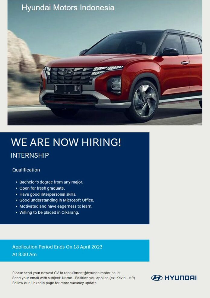 Lowongan Kerja PT Hyundai Motors Indonesia - Goletskerja.com