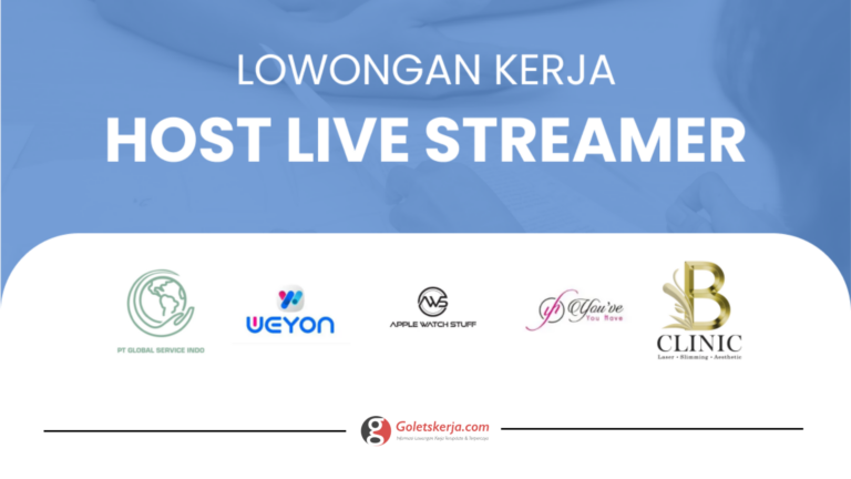 DAFTAR LOWONGAN KERJA HOST LIVE TERBARU AGUSTUS 2023