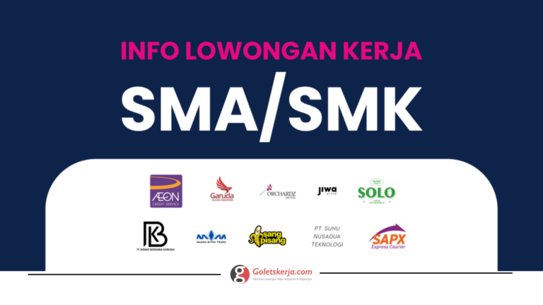 DAFTAR LOKER LULUSAN SMA/SMK SEDERAJAT TERBARU OKTOBER 2023