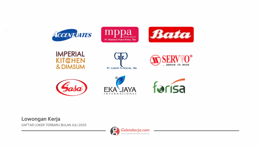DAFTAR LOKER TERBARU BULAN JULI 2025
