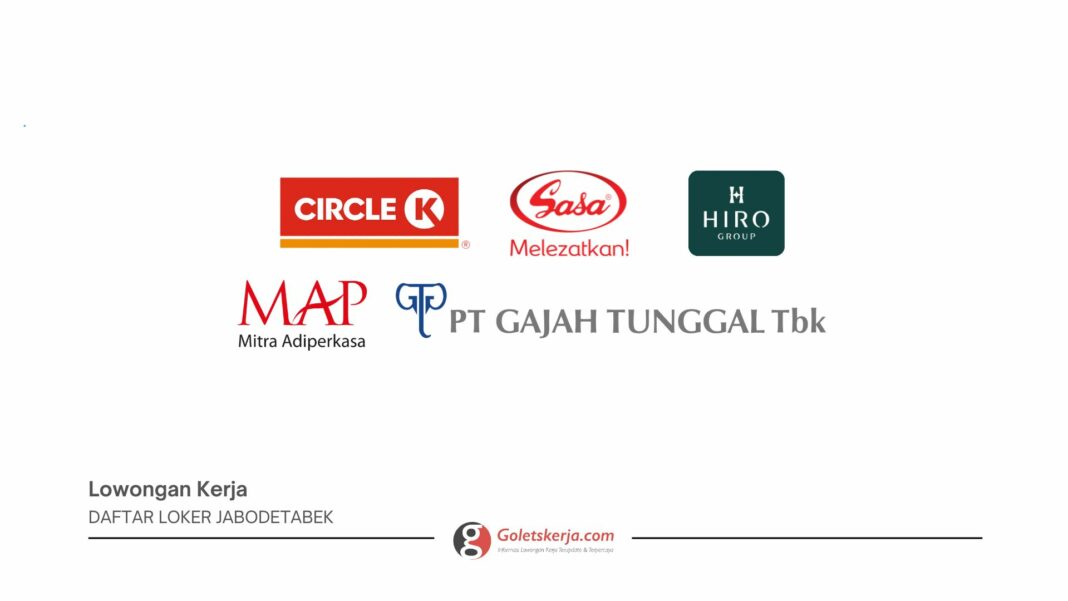 DAFTAR LOKER JABODETABEK UNTUK LULUSAN SMA/SMK SEDERAJAT